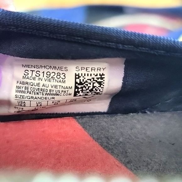 Mens Sperry STS 19283 Skateboard Loafer Blue/Black/Yellow Size 10.5 - Picture 10 of 11